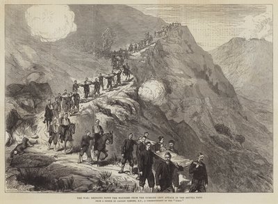 The War, bringing down the Wounded from the Turkish Left Attack in the Shipka Pass by Walter Paget